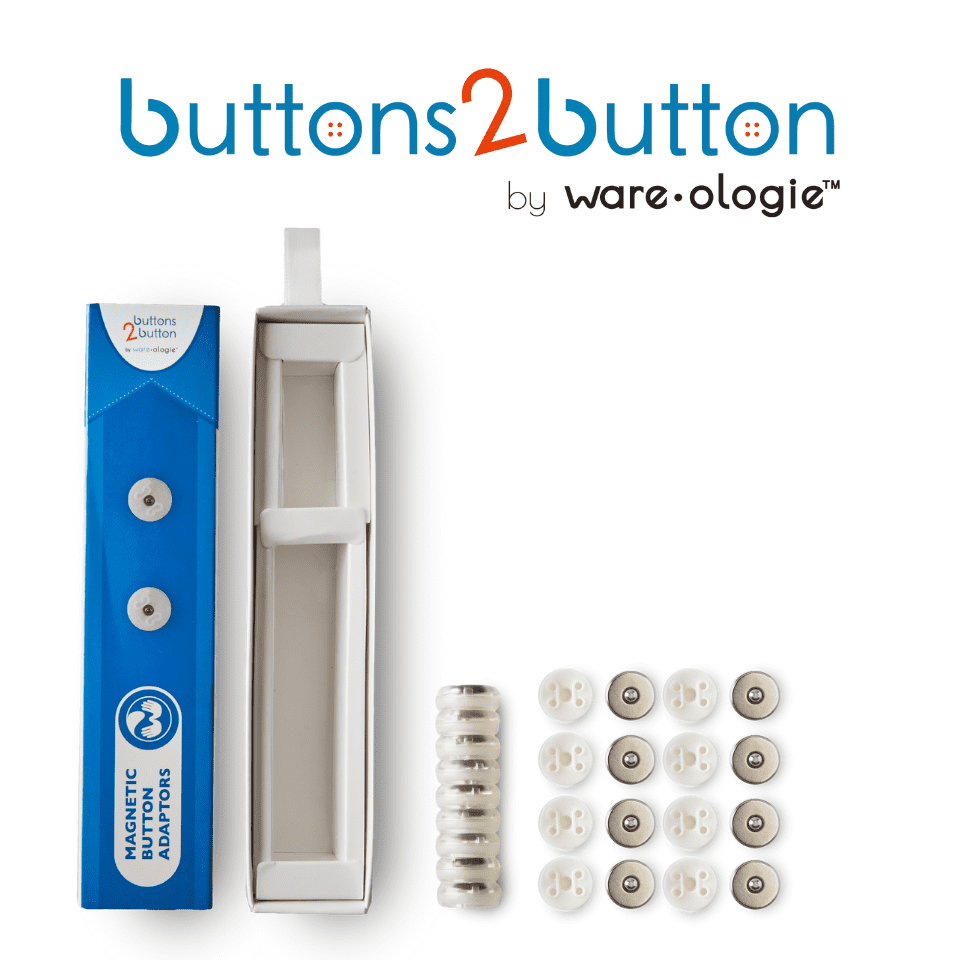 New & Improved Magnetic Button Adaptor Dressing Aid
